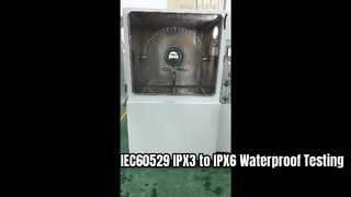 IPX3 bis IPX6 umfassende wasserdichte Testkammer