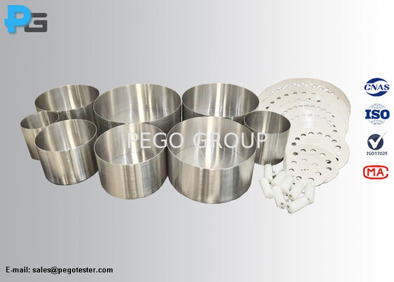 Standardisiertes Kochgeschirr aus Edelstahl für die Energiemessung mit zylindrischer Konstruktion